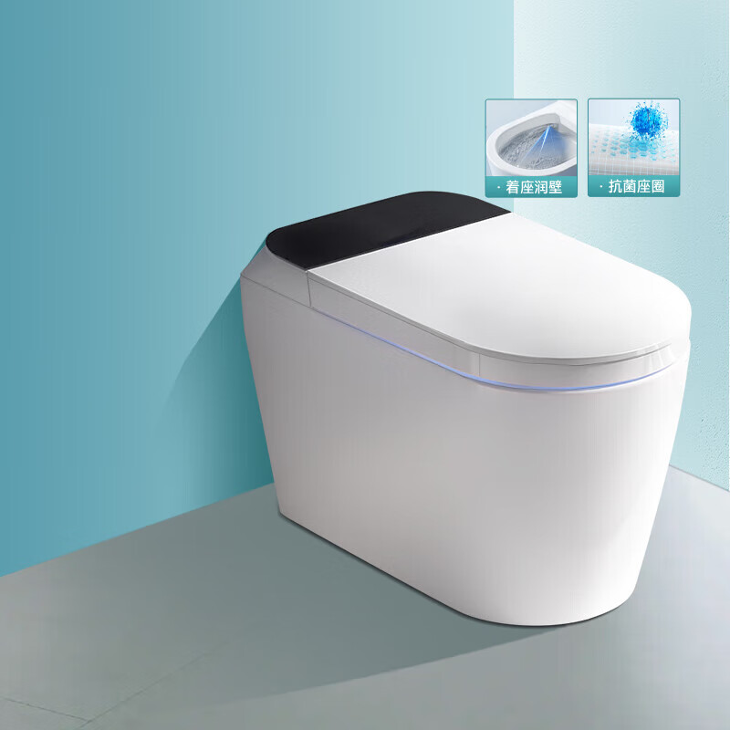 惠达(HUIDA)-CK系列 脚感翻盖防溅泡沫盾座圈语音全自动一体式智能坐便器