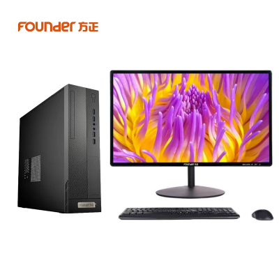 方正电脑台式机FDPID141/I5-12400F/H610/8G/512G M.2 /2G独显/13L/21.5英寸