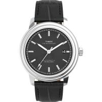 Timex/天美时复古机械风自动腕表黑盘橄榄绿NATO表带中性款