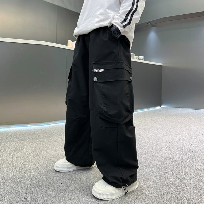 儿童装男童秋装裤子新款中大童春秋款男孩休闲工装裤秋季长裤