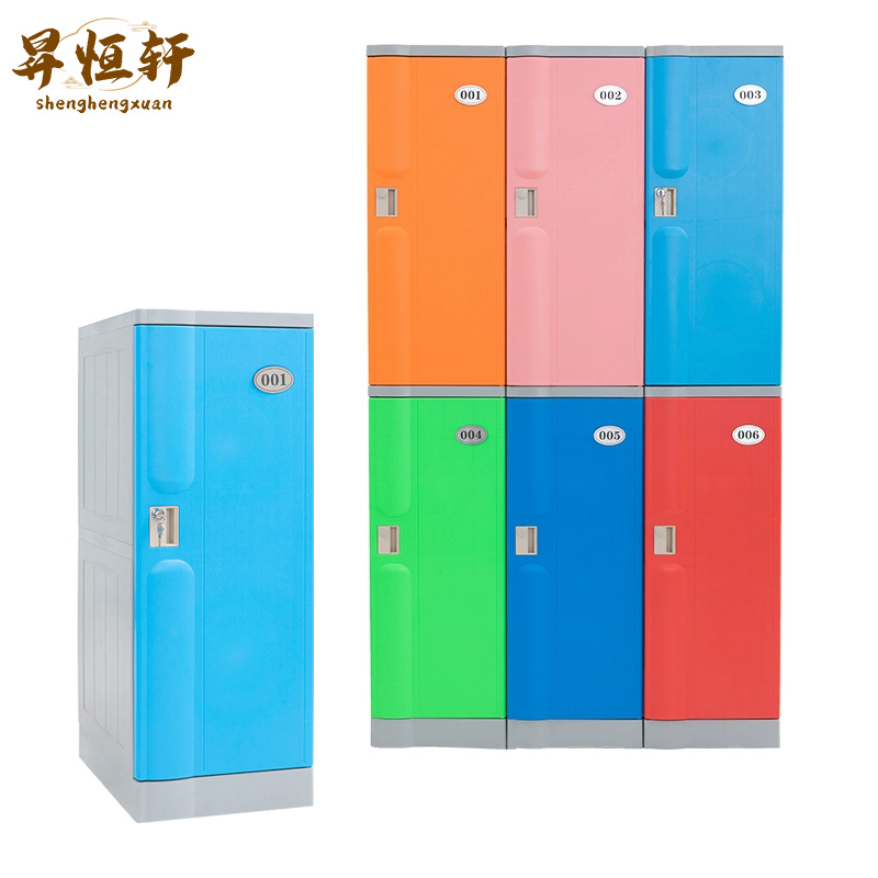 ABS塑料更衣柜健身房游泳馆员工浴室澡堂防水储物柜子学生书包柜更衣柜单门930*380*500mm 个