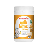 Healtheries 贺寿利 干吃高钙奶片咀嚼片 蜂蜜味 50片 1瓶装 牛奶片咬咬片 幼儿儿童零食补钙 澳洲进口