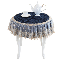 美帮汇欧式圆桌布蕾丝可机洗茶几垫盖布台布圆桌桌布长方形餐桌垫可定做