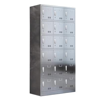 景福达不锈钢更衣柜十八门900*350*1800mm台