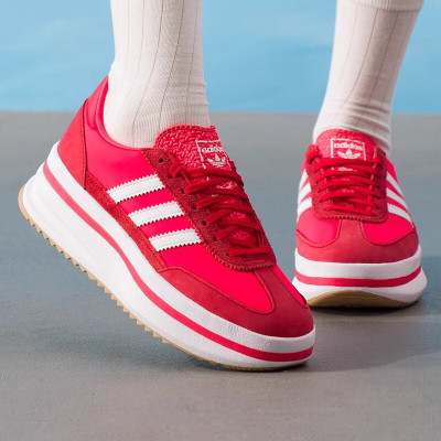 阿迪达斯(adidas)三叶草女鞋新款运动鞋复古时尚舒适透气休闲鞋厚底板鞋JR0915 ZP