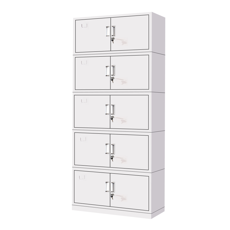 全简家具文件柜办公柜钢制铁皮柜资料柜带锁文件柜财务凭证柜分五节档案柜