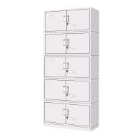 全简家具文件柜办公柜钢制铁皮柜资料柜带锁文件柜财务凭证柜分五节档案柜