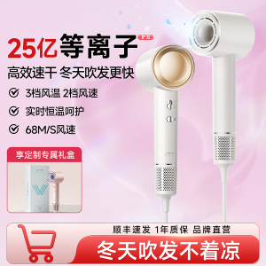 电吹风家用高速吹风机不伤发负离子护发大风力速干