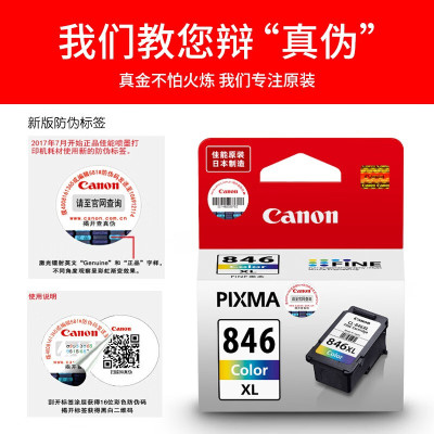 墨粉/硒鼓/油墨 佳能/CANON CL-846XL 墨盒 通用版 300页 1支