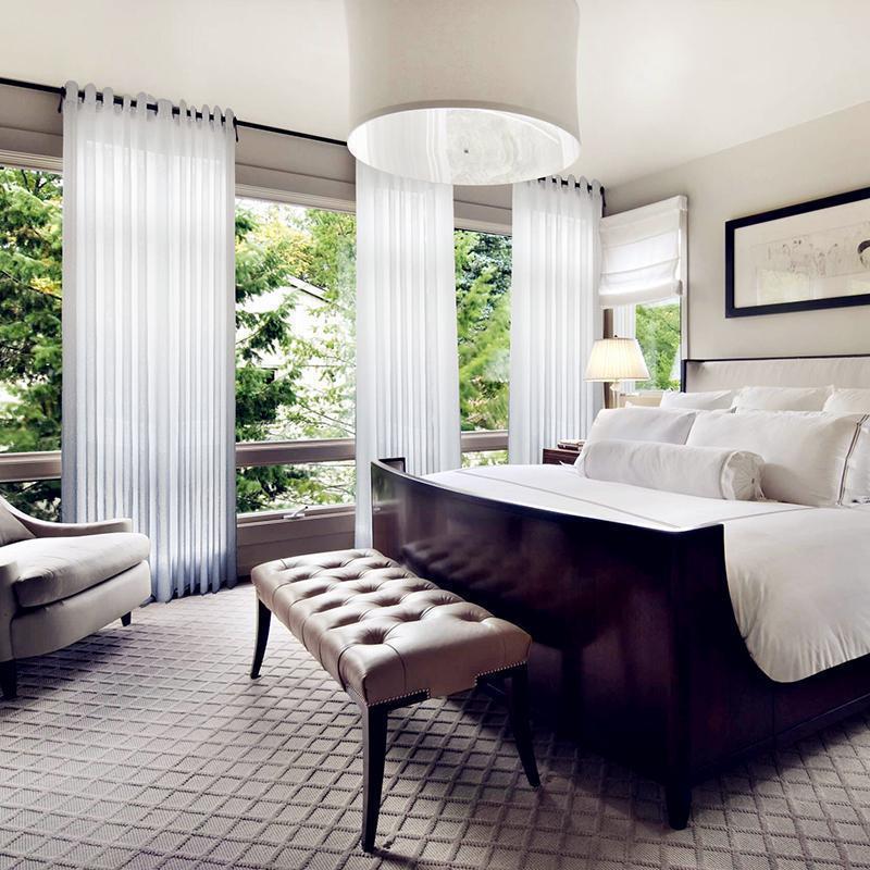 家柏饰(CORATED)窗纱纱帘窗纱灰色渐变北欧窗帘成品飘窗简约现代客厅阳台纱