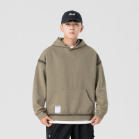 |潮牌重磅320G连帽卫衣男士早秋新款扎染宽松休闲上衣