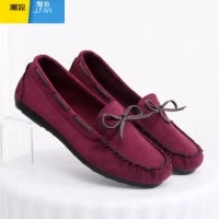 聚范2023年新款豆豆鞋妈妈鞋一脚蹬老北京布鞋平底女单鞋