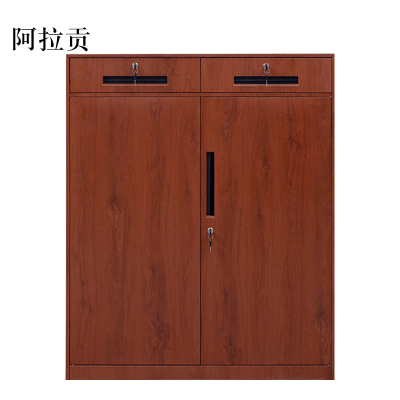 阿拉贡办公室文件柜资料档案铁皮柜子储物带锁财务铁柜书柜阳台矮柜