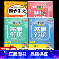 [五年级江苏版4本]语数英寒假衔接+同步作文 小学通用 [正版]2024新实验班寒假衔接一年级二年级四五六三年级上册下册