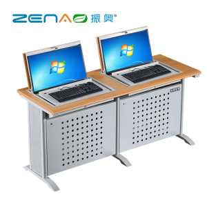 振奥 翻转电脑桌多功能隐藏式电脑办公桌培训桌/台