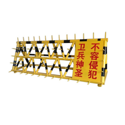 麦盾 移动拒马护栏学校厂区门口可移动带刺防撞拒马路障9000*1600*1000mm可定制