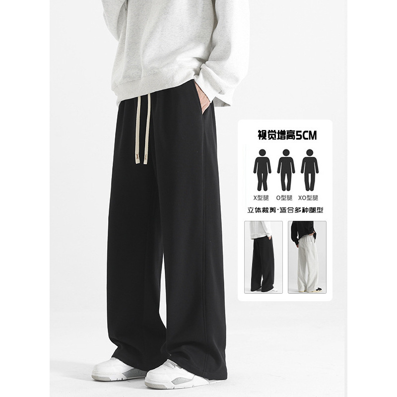 潮流嘻哈休闲裤男高级感气质时髦百搭立体简约时尚运动裤大码宽松