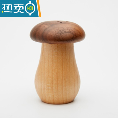 敬平实木牙签盒牙签桶个性创意北欧ins家用牙签罐民宿酒店 摆件 蘑菇牙签盒