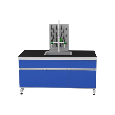 臻远 ZY-SYT-14 实验室 工作台化验室操作台化验桌 1.5米水槽台+滴水架
