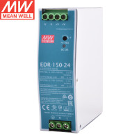 明纬(MEANWELL)EDR-150-24 导轨安装 开关电源24V6.5A