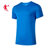 乔丹 针织短袖T恤衫 夏季新款针织短袖T恤衫男款短袖T恤KHS23221355 星际蓝 M-3XL(件)