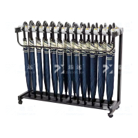 臻远 ZY4080130商用雨伞架带锁收纳置物架铁艺伞架子 含24把单人伞