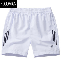 HLCOMAN男士短裤夏休闲四分裤三分裤运动速干拉链口袋跑步健身居家沙滩裤