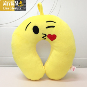 卡通U型枕头枕午睡枕颈椎U形枕毛绒U型护颈脖子U枕飞机枕旅行枕 三维工匠枕芯/枕头