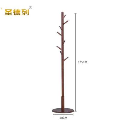 圣德列木质衣帽架挂衣架T-7 400*400*1750mm