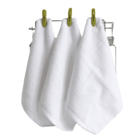 欧立特欧立特美容院小毛巾擦手抹布小方巾纯棉吸水洗脸白毛巾宾馆 60g
