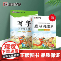 2023春墨点荆霄鹏正楷字帖写字同步练习册RJ小学七年级下语文生字临摹汉字描红每日一练天天练硬笔书法练字本教材同步儿童控