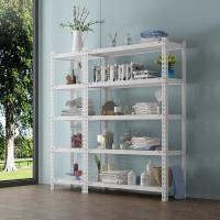 置物架落地多层铁艺书架客厅卧室省空间阳台花架家用收纳储物架子