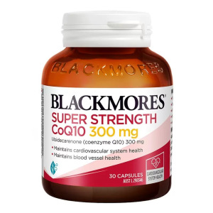 澳佳宝(BLACKMORES)高浓缩辅酶Q10 300mg胶囊高含量30粒/瓶装 澳洲原装进口香港保税随机发心脏护血管