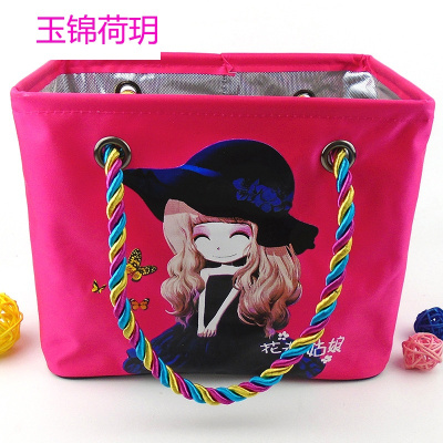 花花姑娘浴兜防水洗漱包漏网洗澡篮户外旅游收纳洗澡筐浴筐洗浴包