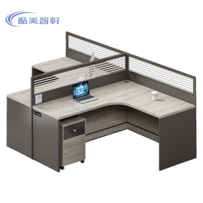 酷美智悦 双工位办公桌1400*2400*1100mm KM-JZ356 张
