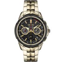 SEIKO/精工 Couura 系列男士手表 时尚精致优雅三眼计时商务石英腕表
