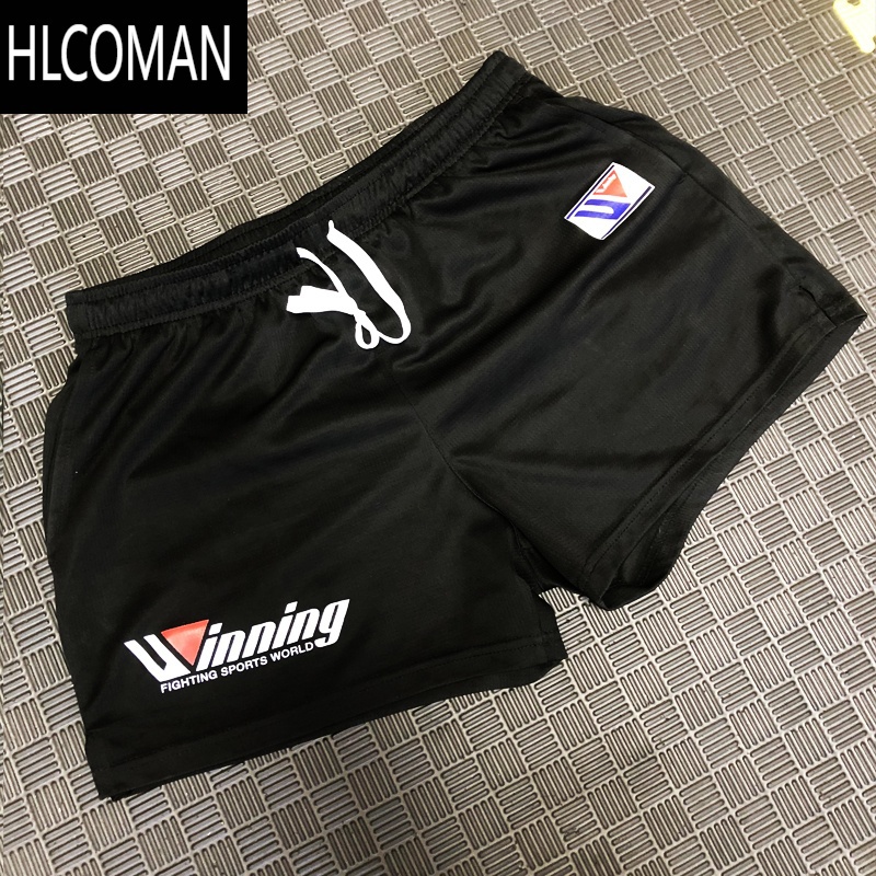 HLCOMANning训练跑步速干运动健身短裤男四分三分裤散打拳击泰拳搏击