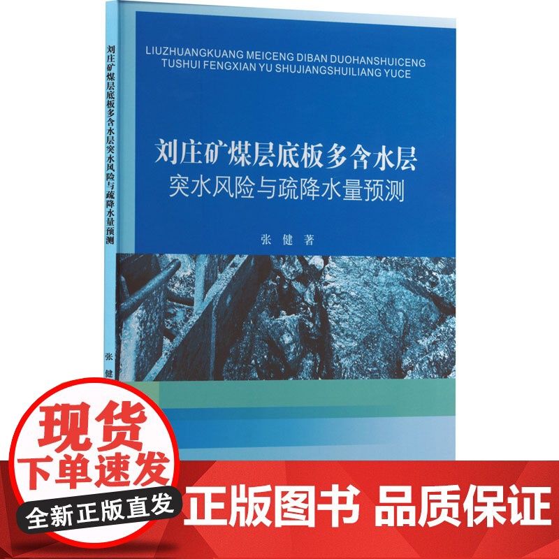 正版 刘庄矿煤层底板多含水层突水风险与疏降水量预测 黄河水利出版社 张健 著 冶金工业