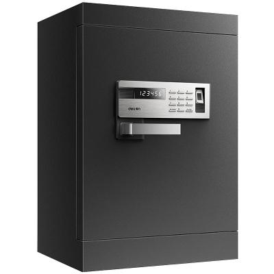 得力（deli）4090保险柜大80cm办公保险箱指纹电子密码床头柜家用大容量入电子密码-82cm-黑色--4097