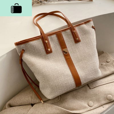 上新大包包女2020新款潮韩版百搭大容量单肩包时尚简约手提托特包NEW LAKE女斜挎包