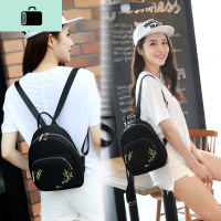 迷你小背包女包牛津布帆布韩版复古刺绣双肩包百搭夏季休闲小包包NEW LAKE