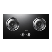 美的(Midea)燃气灶天然气一级能效煤气灶4.5KW猛火灶台嵌两用多段火力立体旋火熄火保护