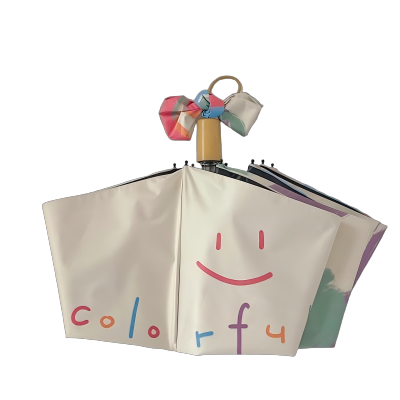 六羊纺 彩虹雨伞女晴雨两用全自动折叠遮阳伞防晒伞防紫外线伞太阳伞加固 个