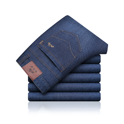 老爷车(laoyeche)春夏新款男士牛仔裤男弹力宽松直筒牛仔裤男士休闲裤长裤子zsq-2