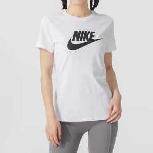 NIKE耐克 女子新款圆领休闲运动透气宽松短袖T恤DV6095-100 ZP