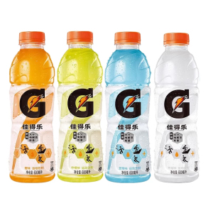 Gatorade佳得乐电解质饮料西柚柠檬蓝莓橙味功能饮料600ml*4瓶