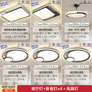 欧普照明呵护光米家智控吸顶灯线条灯轻奢双层线面高亮新款简约现代客厅灯吸顶灯灯具米家智控TC