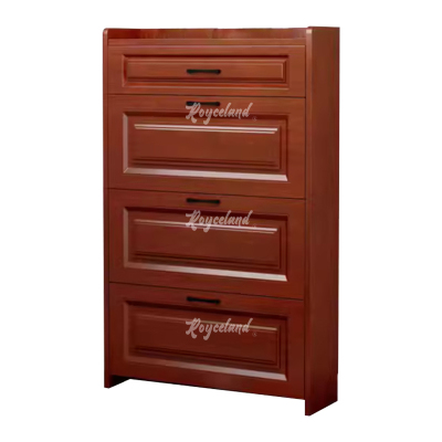 洛诗莲 (RoyceLand) 木质翻斗鞋柜入户门口窄边鞋柜双层单抽屉 600*240*1200