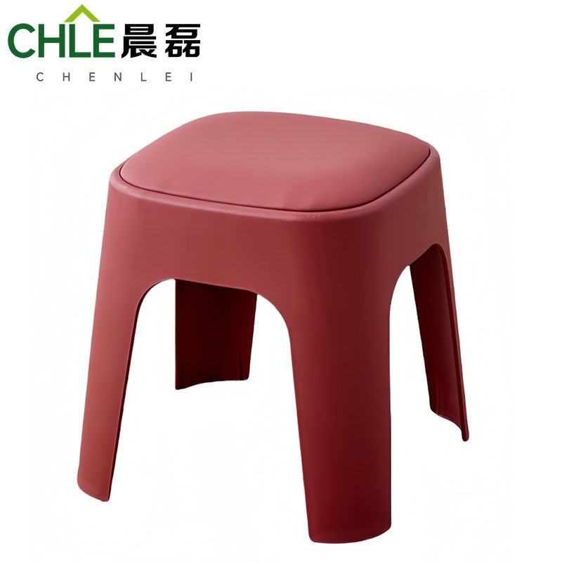 晨磊 软包塑料凳 红色 个