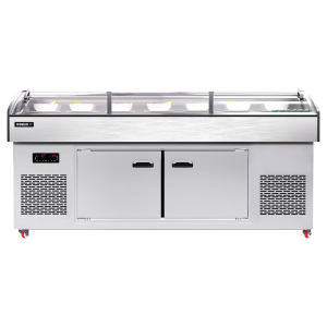 星星(XINGX)BSCD-3000P-3T冰柜3米三阶梯冰鲜台商用冷藏展示柜点菜柜冷藏保鲜冷冻大容量双温三阶